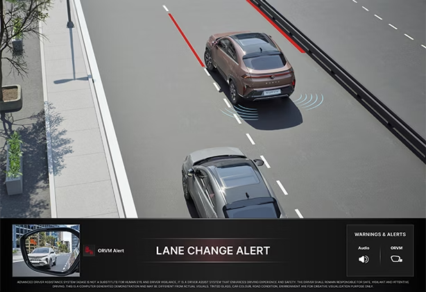 Lane change alert system