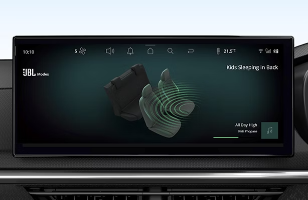 Spacious rear seat comfort